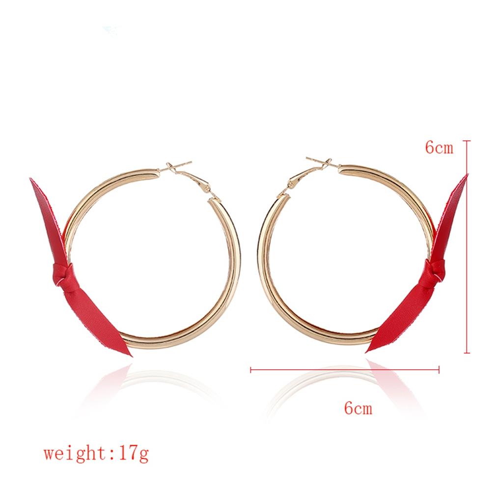 Women's Fashion Beautiful Stylish Jewelry Earrings Vintage Palace Big Ring Earrings Set - Gold