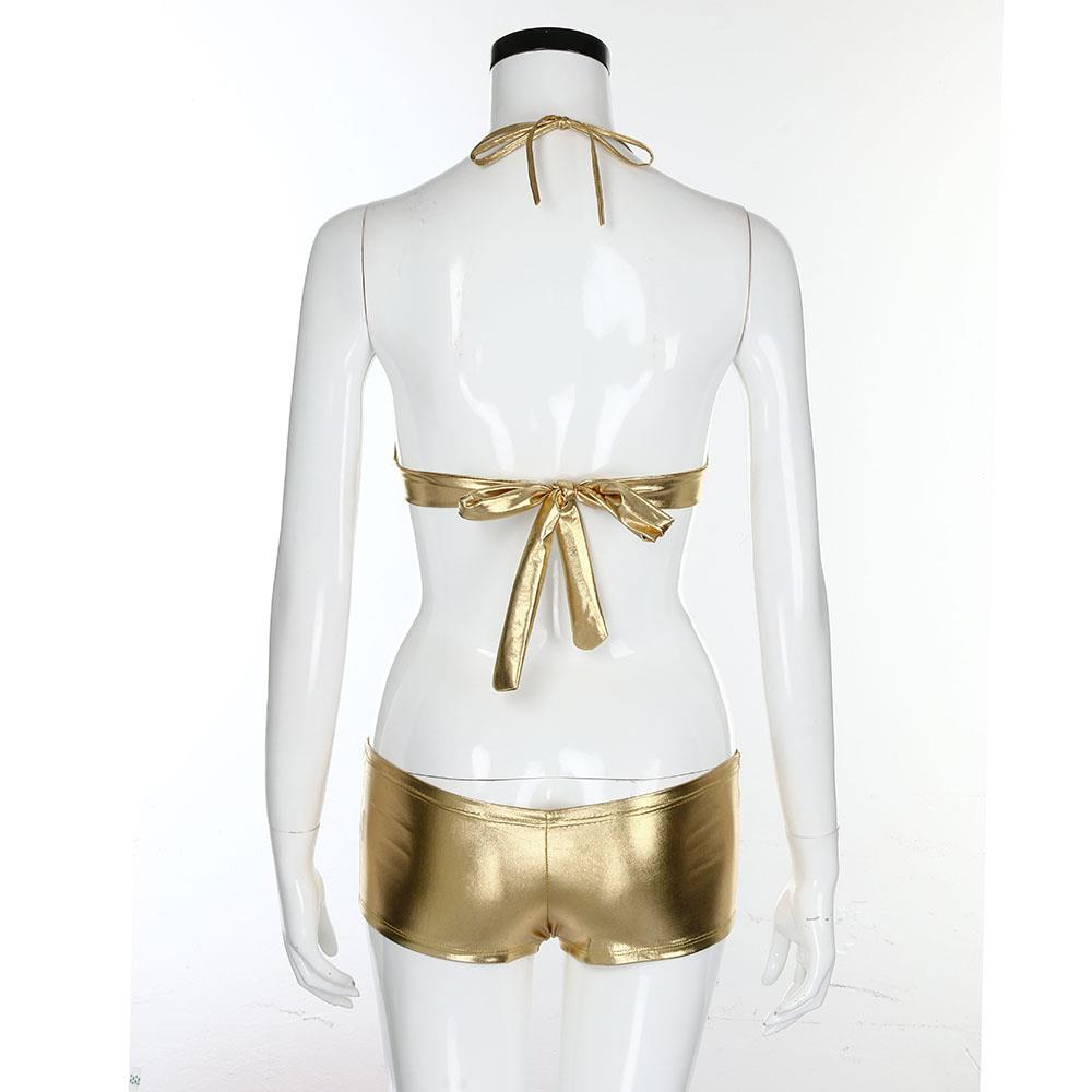 Women Sexy Fashion Comfortable Lingerie Sexy Erotic Underwear Pajamas Bathing Suits Size XXL - Gold