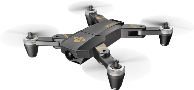 VISUO XS809 Mini 720P WIFI FPV RC Quadcopter Foldable with HD Wide Angle Camera RTF - Black
