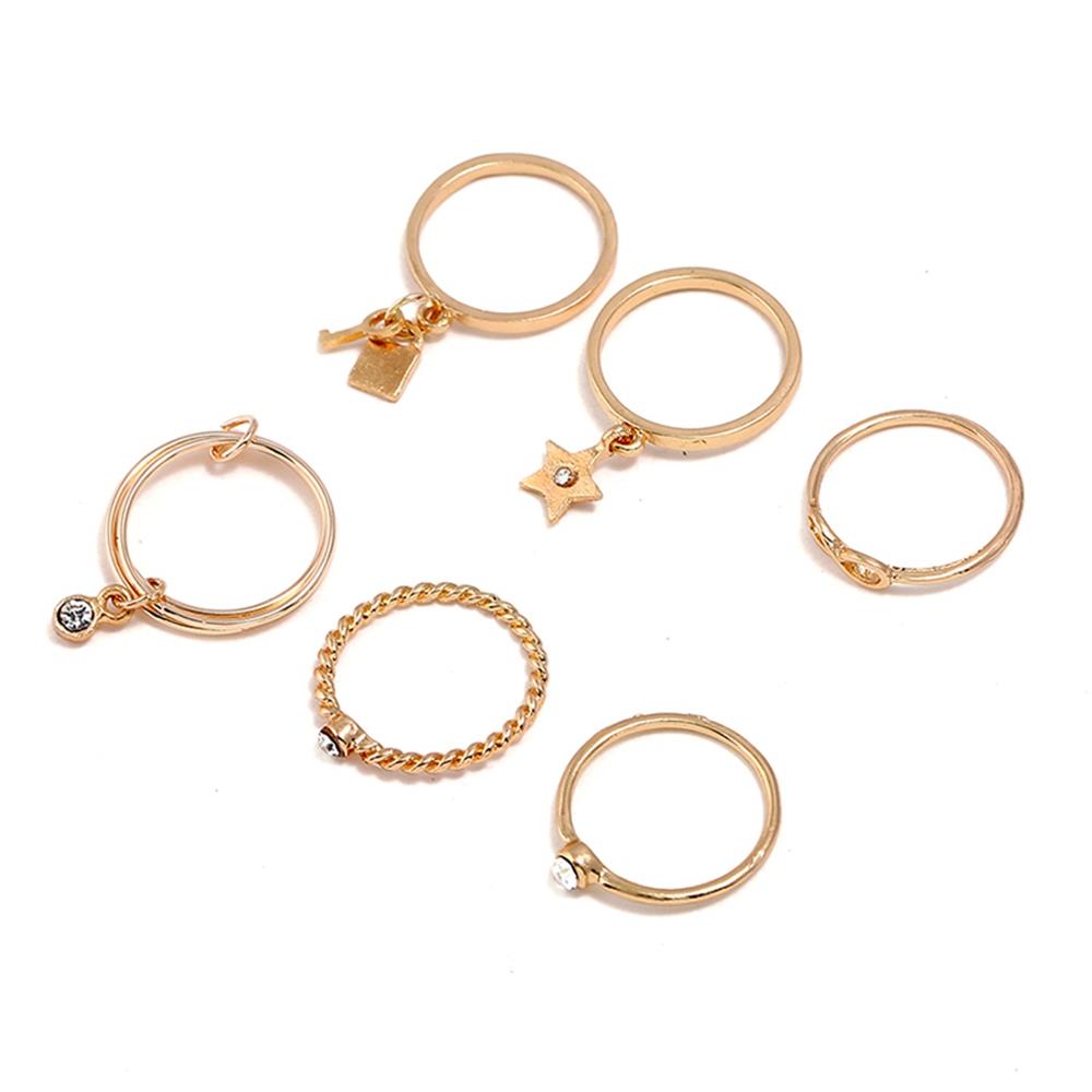 Fashion Beautiful Stylish Women's Jewelry Ring - Gold