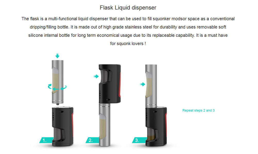 Geekvape Electronic Smoke Cigarette Gbox Squonk 200W Mod Kit with Radar RDA Atomizer - Army green