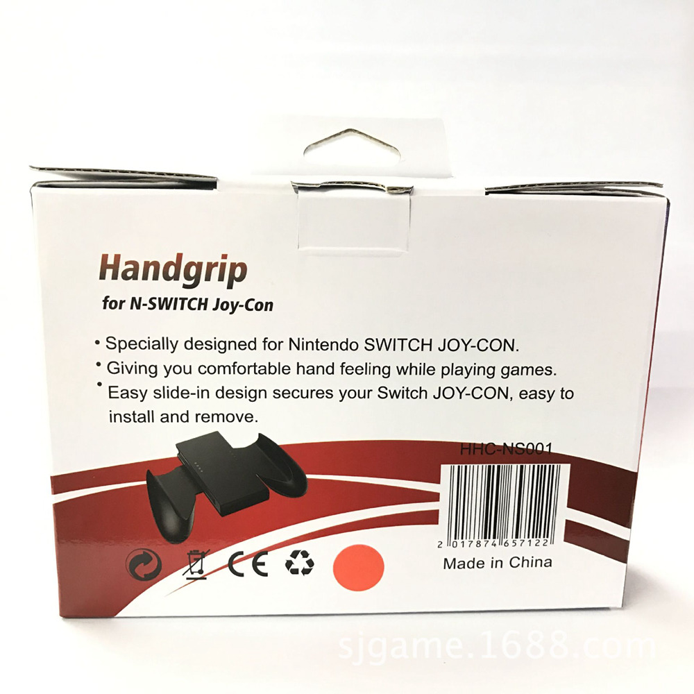 Switch Left and Right Gamepad Grips NS Auxiliary Grip for Nintendo Switch Joy-Con - Red
