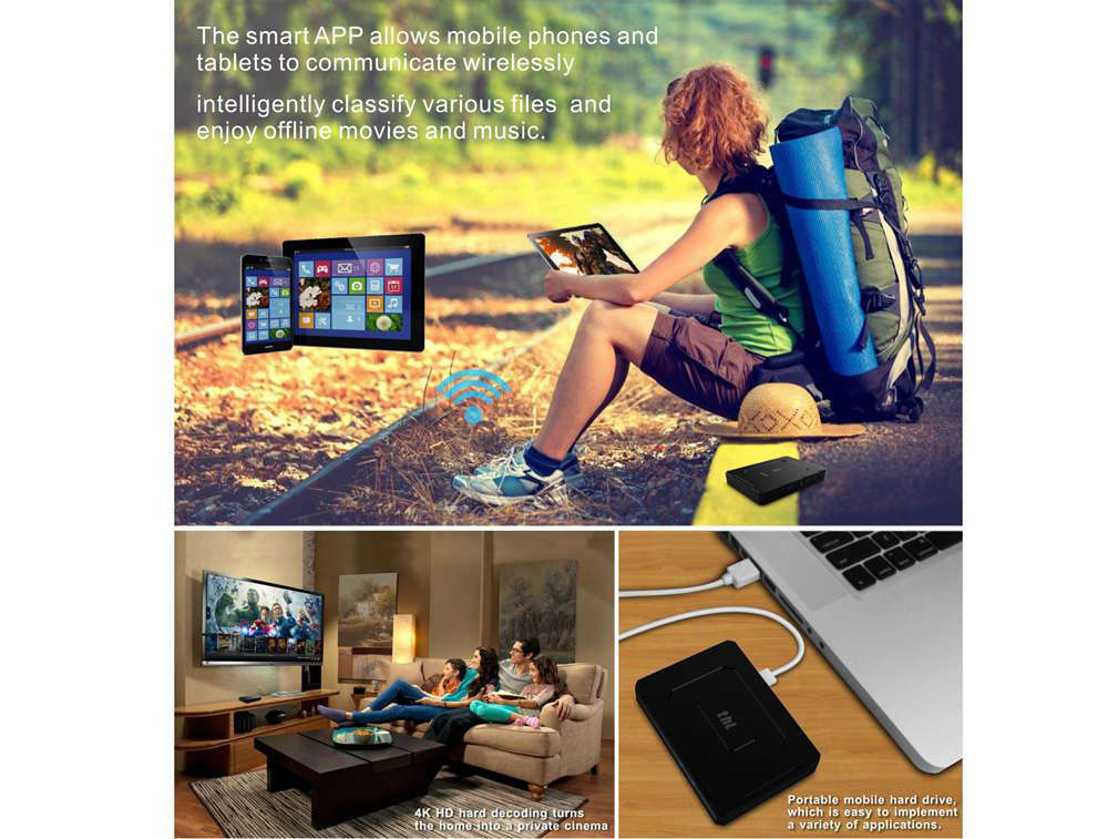 THL Super Box Wireless Storage S912 2GB/16GB Android 6.0 4K TV BOX 2.4G/5G Dual Band WIFI Bluetooth LAN SATA Port