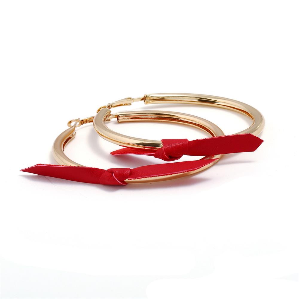 Women's Fashion Beautiful Stylish Jewelry Earrings Vintage Palace Big Ring Earrings Set - Gold