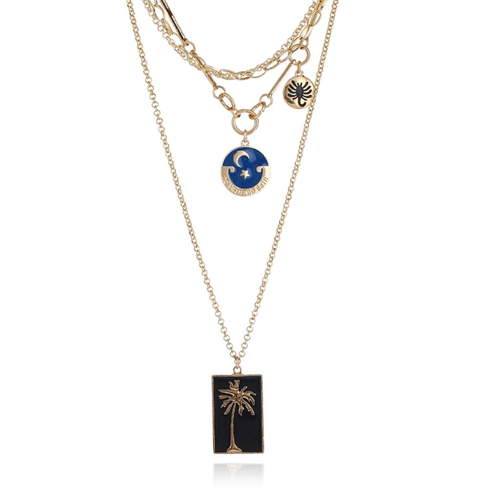 Fashion Beautiful Stylish Jewelry Women's Necklace - Gold