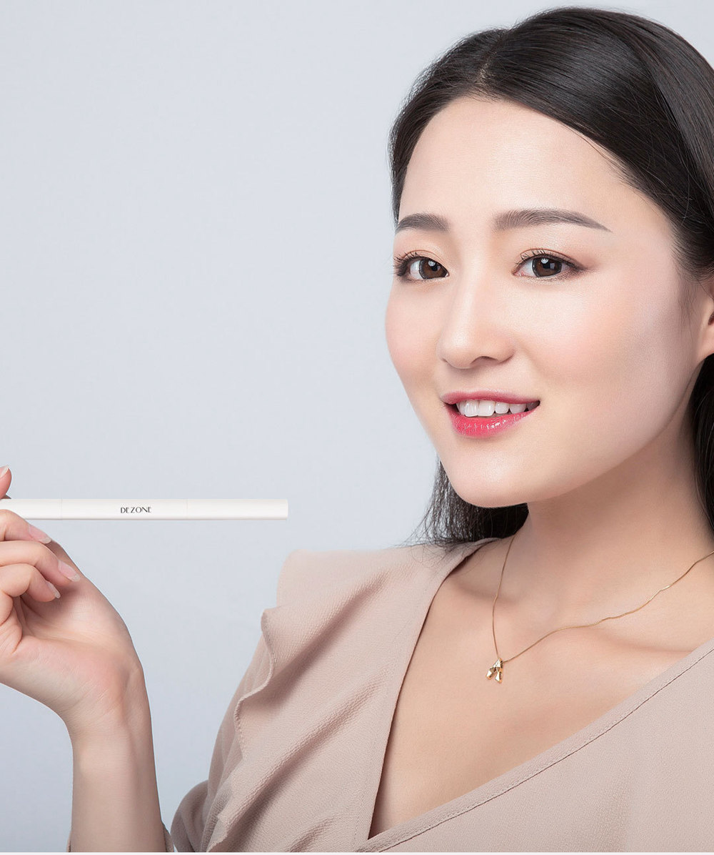 Mijia DEZONE Eyebrow Pencil with Brow Brush Water Resistant Delicate Long-lasting Natural Color - Dark Grey