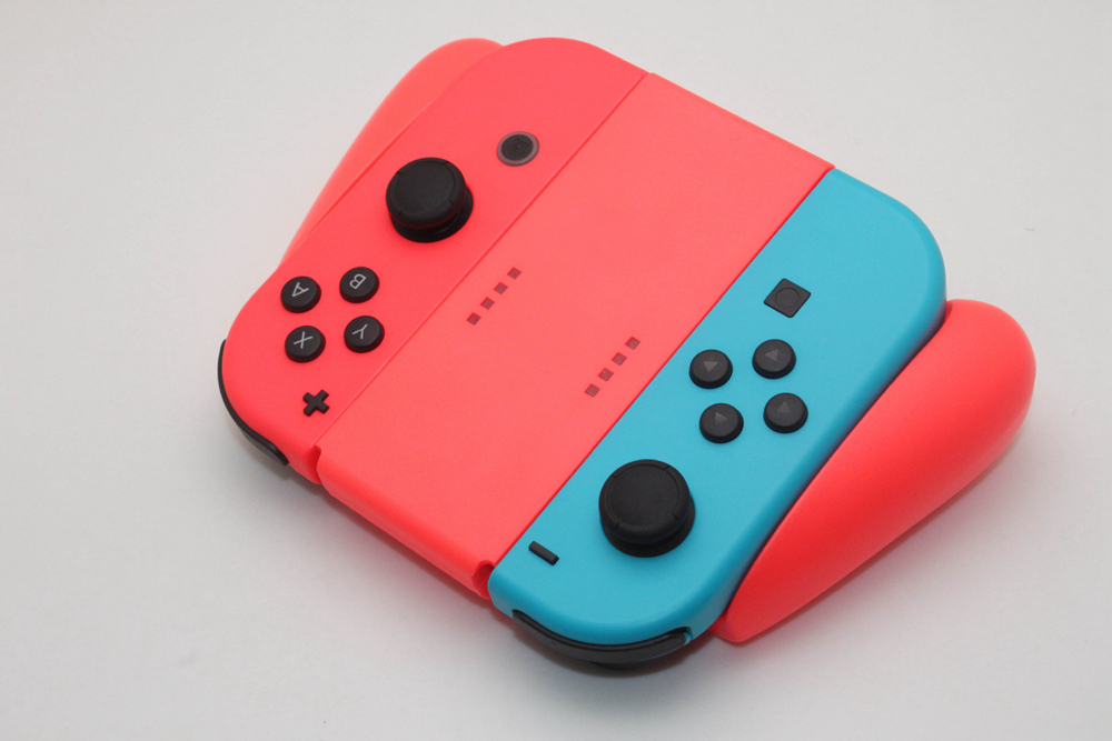 Switch Left and Right Gamepad Grips NS Auxiliary Grip for Nintendo Switch Joy-Con - Red