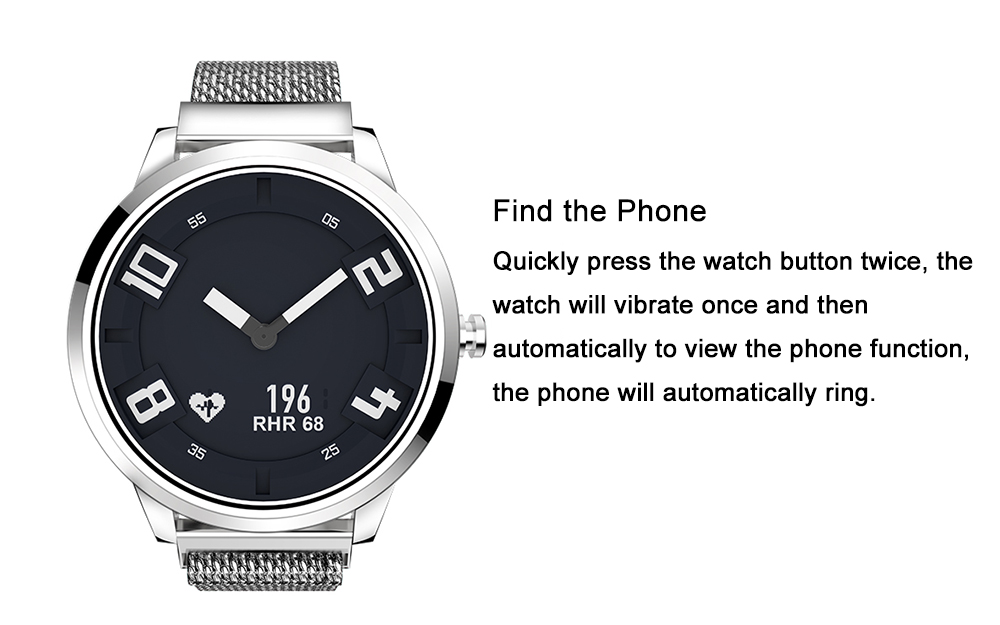 Lenovo Watch X Quartz Smartwatch 8ATM Water Resistant Milanese Strap Bluetooth 5.0 Sapphire Glass Heart Rate Monitor - Black