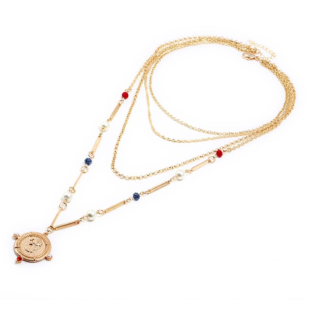Fashion Beautiful Stylish Jewelry Women's Necklace - Gold