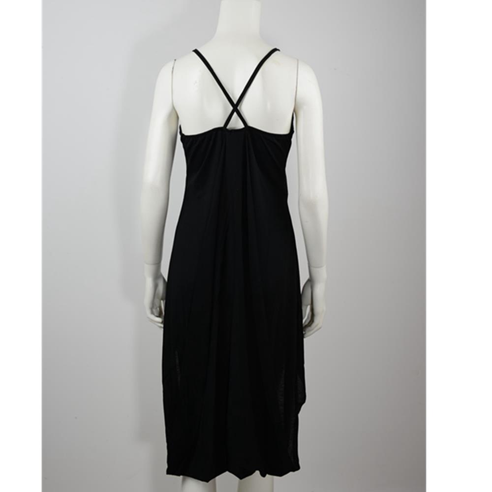 Women Sexy Sleeveless Fashion Cotton Casual Comfortable Dress Size S - Black