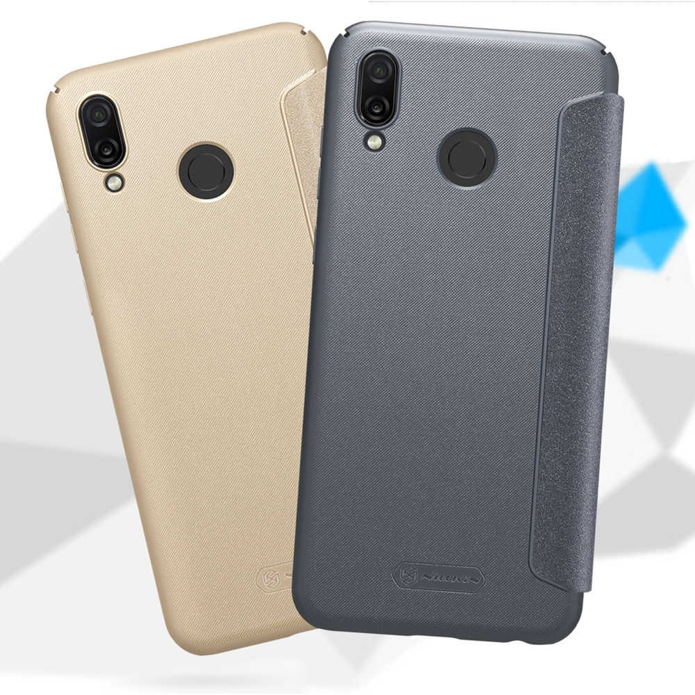 Nillkin Sparkle Series Leather Phone Case For HUAWEI Honor Play Protective Phone Shell - Golden