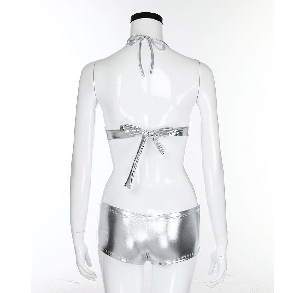 Women Sexy Fashion Comfortable Lingerie Sexy Erotic Underwear Pajamas Bathing Suits Size XXL - Silver