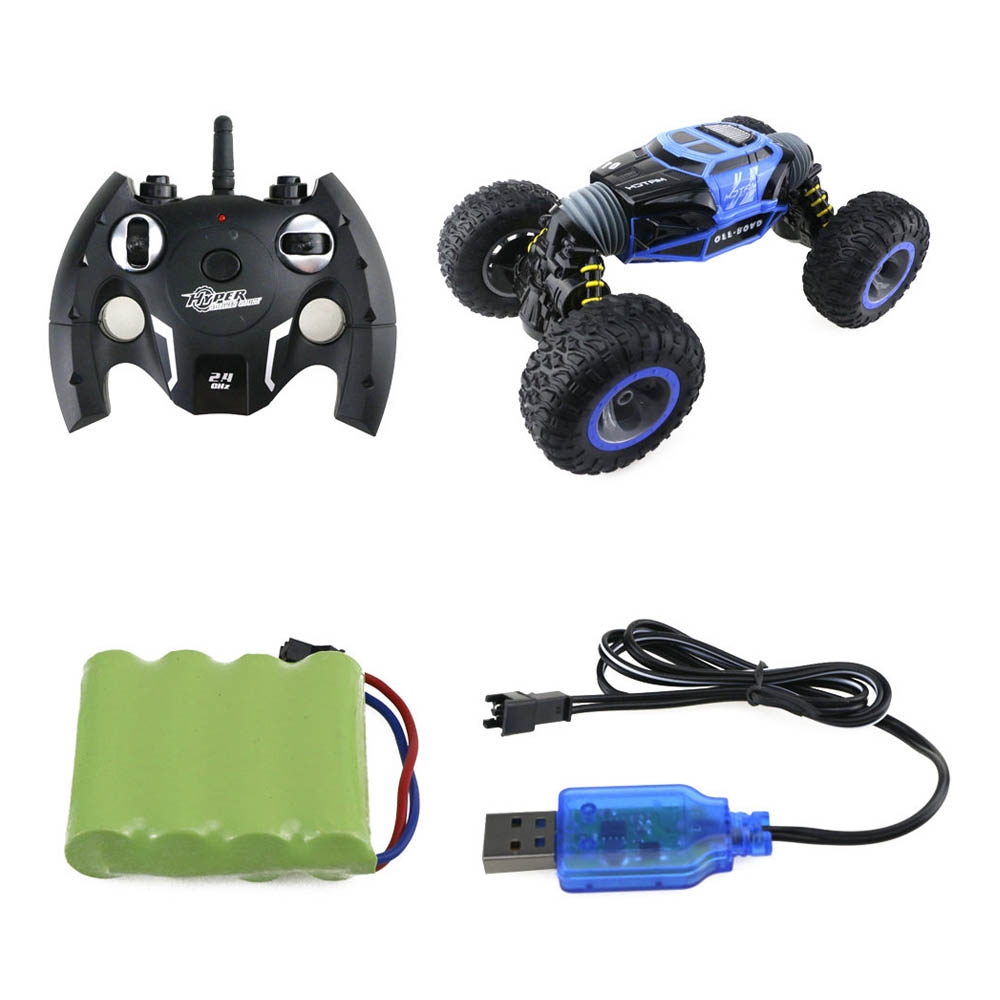 UD2169A 2.4GHz 1:8 4WD Brushed Double-sided Stunt Off-road RC Car RTR - Blue