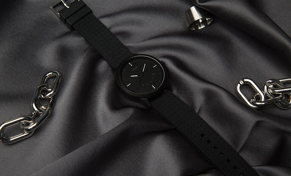 Lenovo Watch 9 Quartz Smartwatch 5ATM Water Resistant Bluetooth 5.0 Heart Rate Monitor Message Reminder - Black