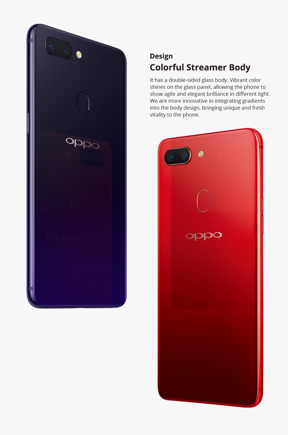 OPPO R15 PACM00 6.28 Inch 4G LTE Smartphone FHD+ MTK Helio P60 6GB 128GB 16.0MP+5.0MP Dual Rear Cameras Android 8.1 - Purple