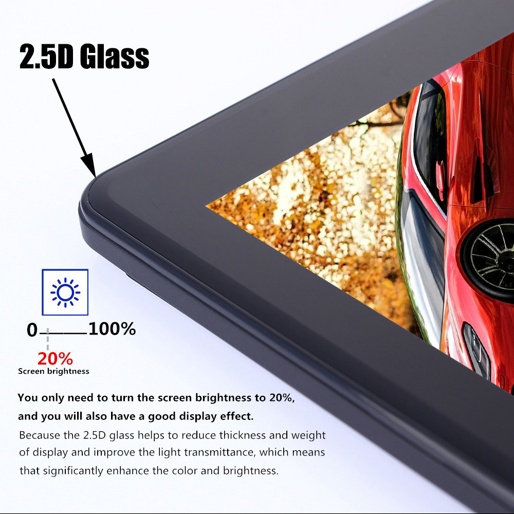 Binai Mini101 3G Phablet MTK6580 Deca Core 10.1" IPS Screen 1280*800 GPS 2GB DDR3 32GB eMMC Android 6.0 Dual SIM Dual Standby - Silver