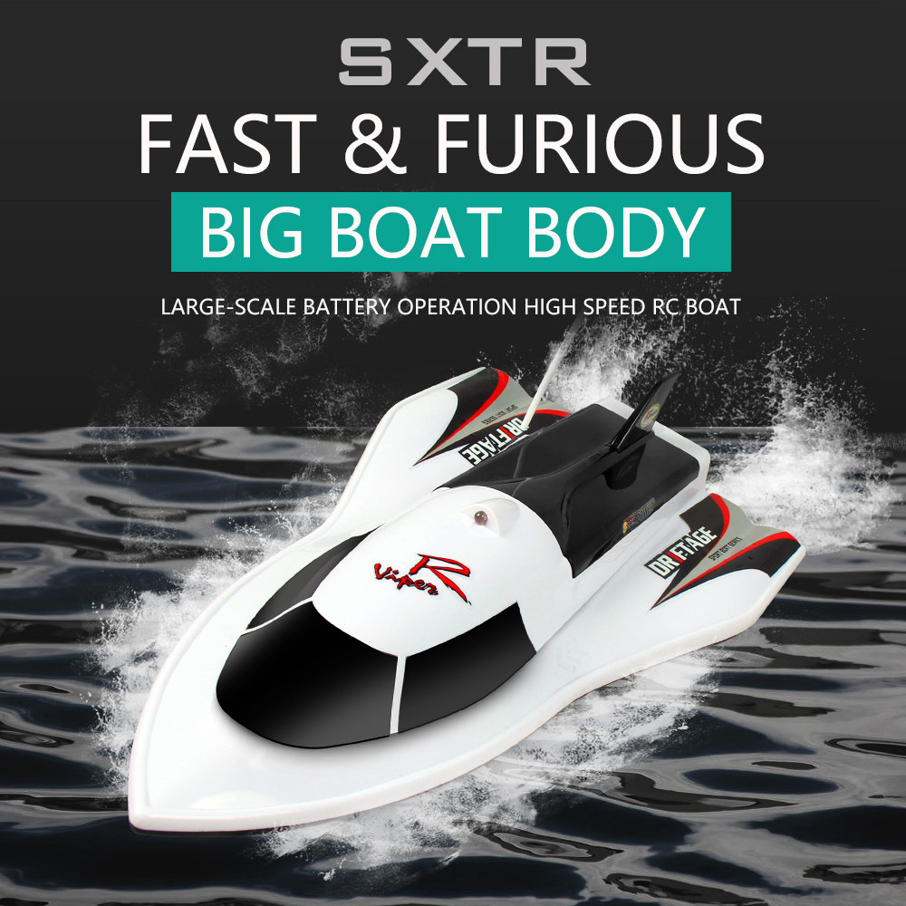ShenQiWei CT3352 27Mhz 4CH Double Propeller RC Racing Boat - Red