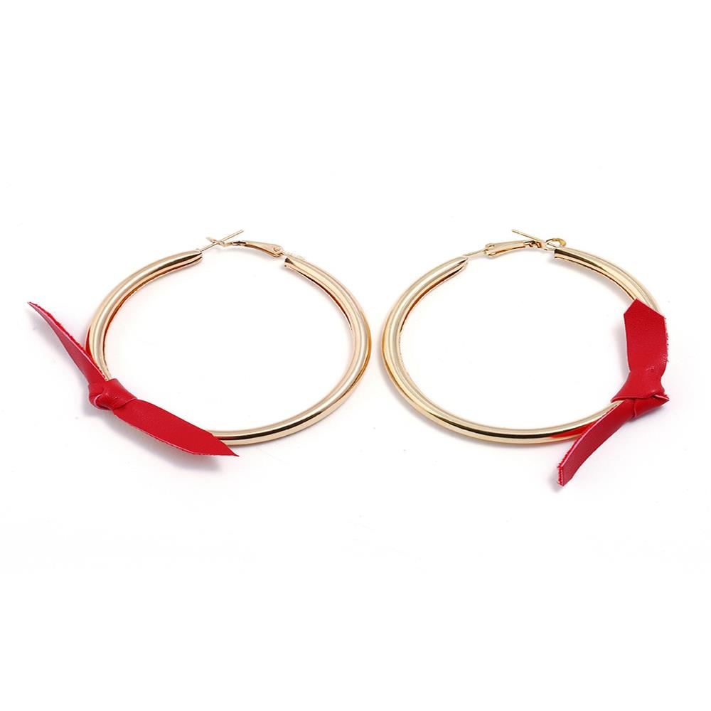 Women's Fashion Beautiful Stylish Jewelry Earrings Vintage Palace Big Ring Earrings Set - Gold