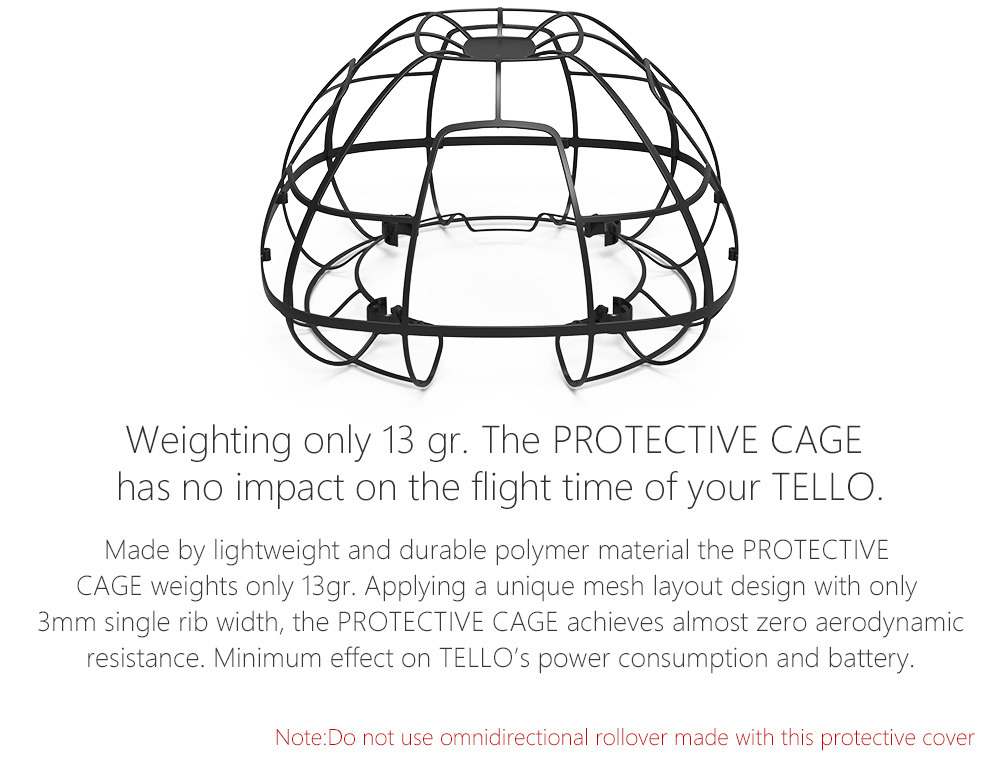PGYTECH Protective Cage for DJI Tello RC Quadcopter
