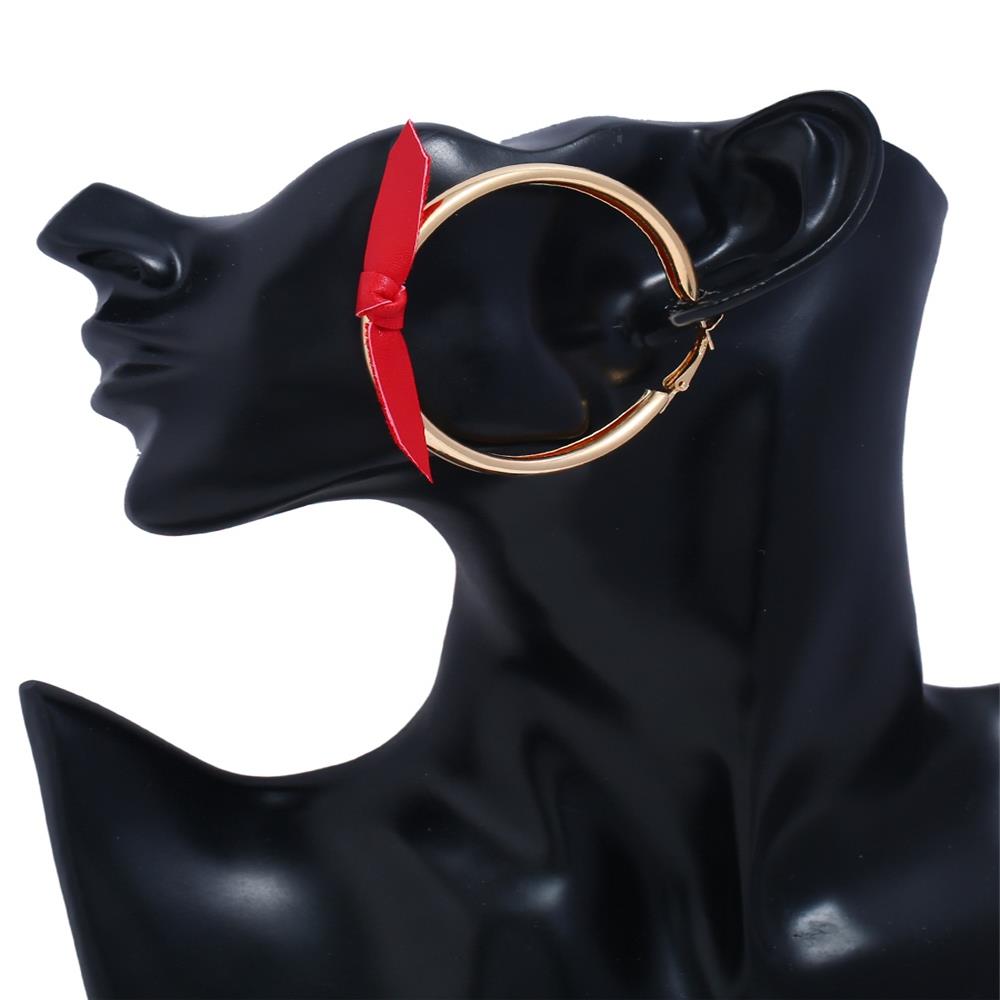 Women's Fashion Beautiful Stylish Jewelry Earrings Vintage Palace Big Ring Earrings Set - Gold