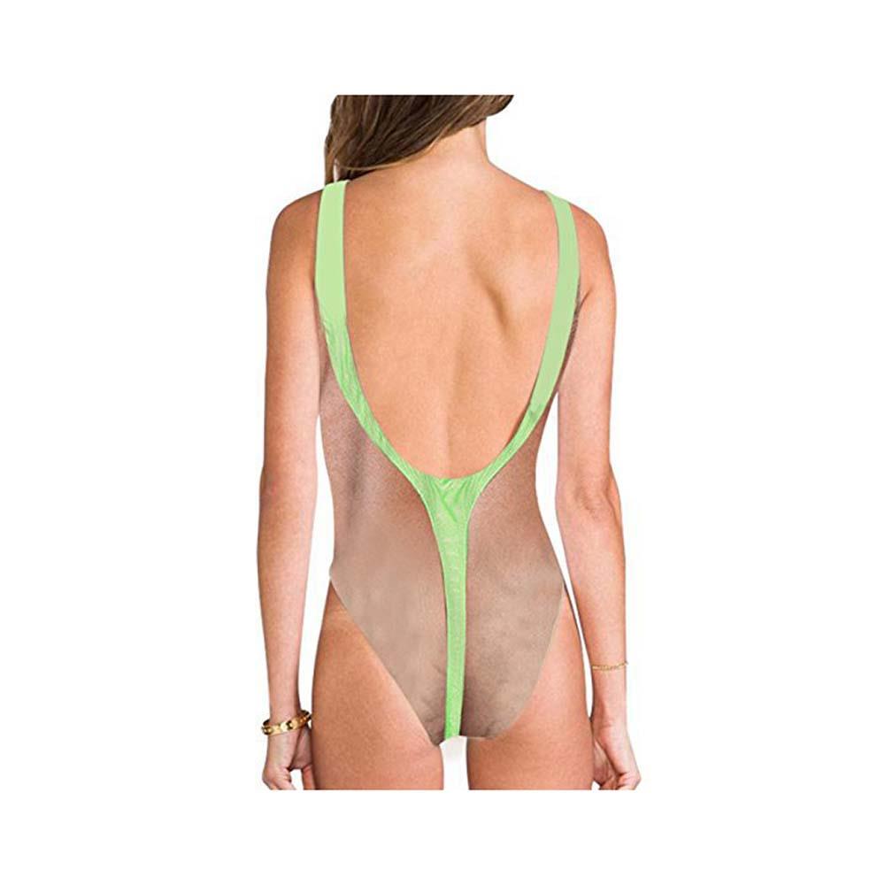 Women Sexy Halter Siamese Bikini One-piece Swimsuit Swimwear Tights Size S