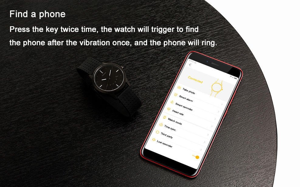 Lenovo Watch 9 Quartz Smartwatch 5ATM Water Resistant Bluetooth 5.0 Heart Rate Monitor Message Reminder - White