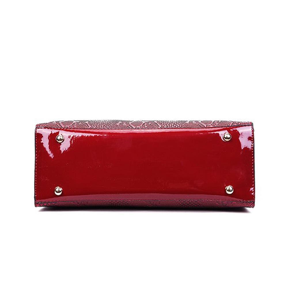 Fashion Toet Purse Satchel Bag PU Leather Women's Handbags - Blue