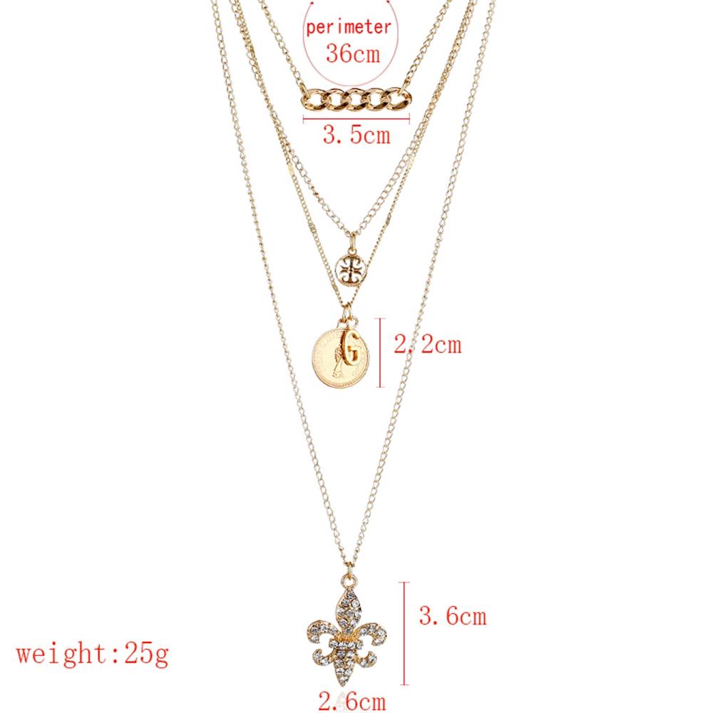 Fashion Beautiful Stylish Jewelry Women's Necklace - Gold