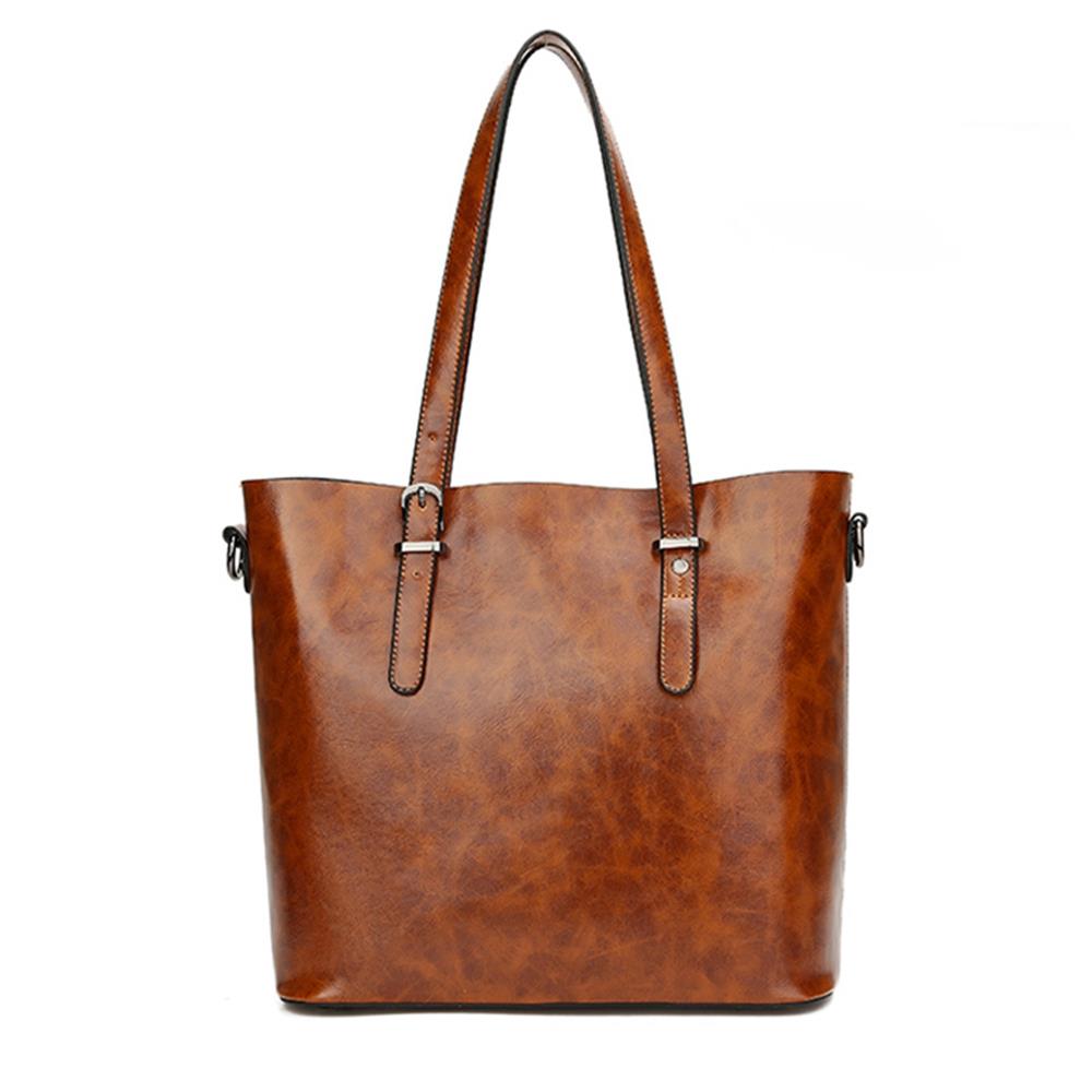 Fashion Toet Purse Satchel Bag PU Leather Women's Handbags Black