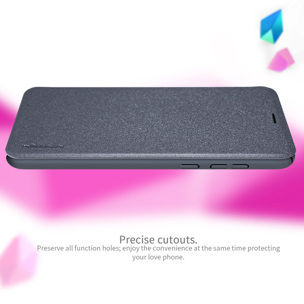Nillkin Sparkle Series Leather Phone Case For HUAWEI Honor Play Protective Phone Shell - Golden