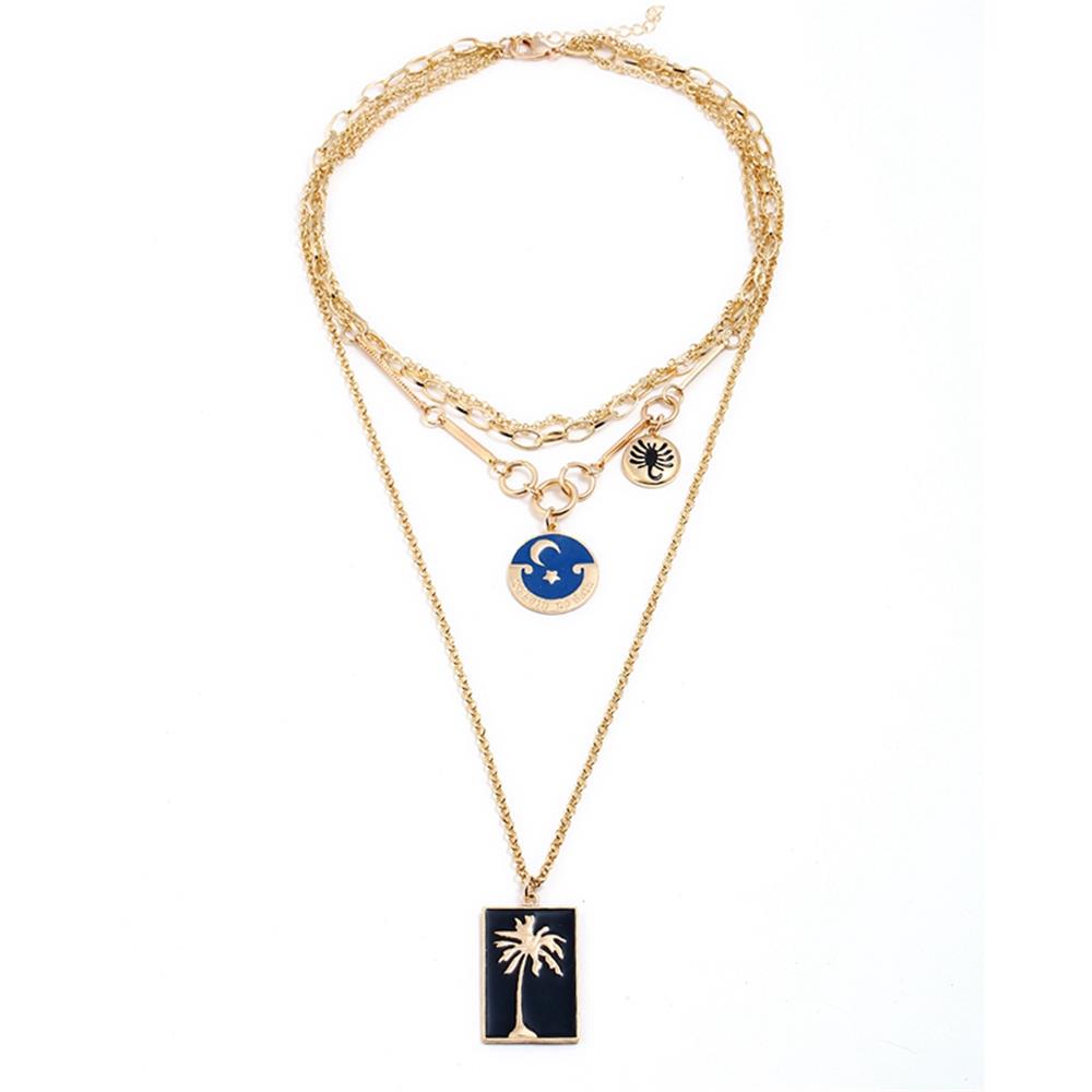 Fashion Beautiful Stylish Jewelry Women's Necklace - Gold