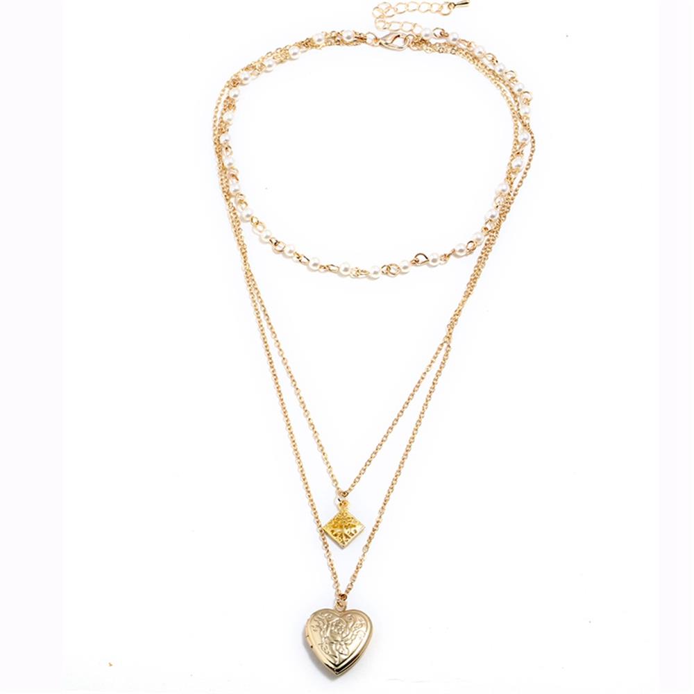 Fashion Beautiful Stylish Jewelry Women's Necklace - Gold