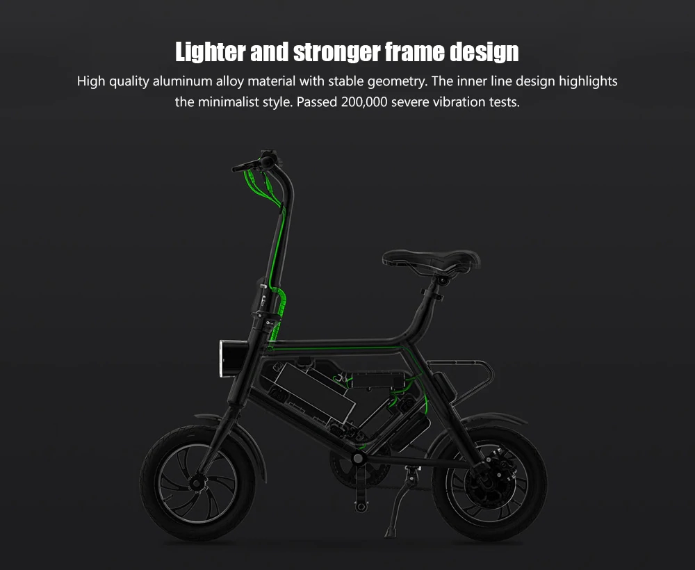 Xiaomi HIMO Portable Folding Electric Moped Bicycle Ergonomic Design Multi-mode Riding - Orange