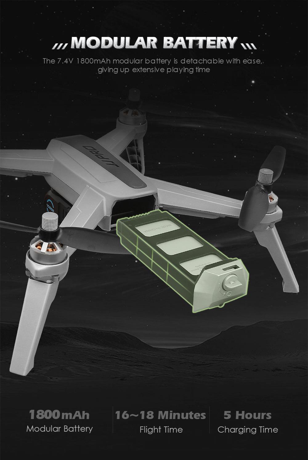 JJRC JJPRO X5 EPIK 5G WIFI 1080P FHD FPV One-Axis Gimble with GPS Follow Me Mode RC Quadcopter RTF - Two Battery