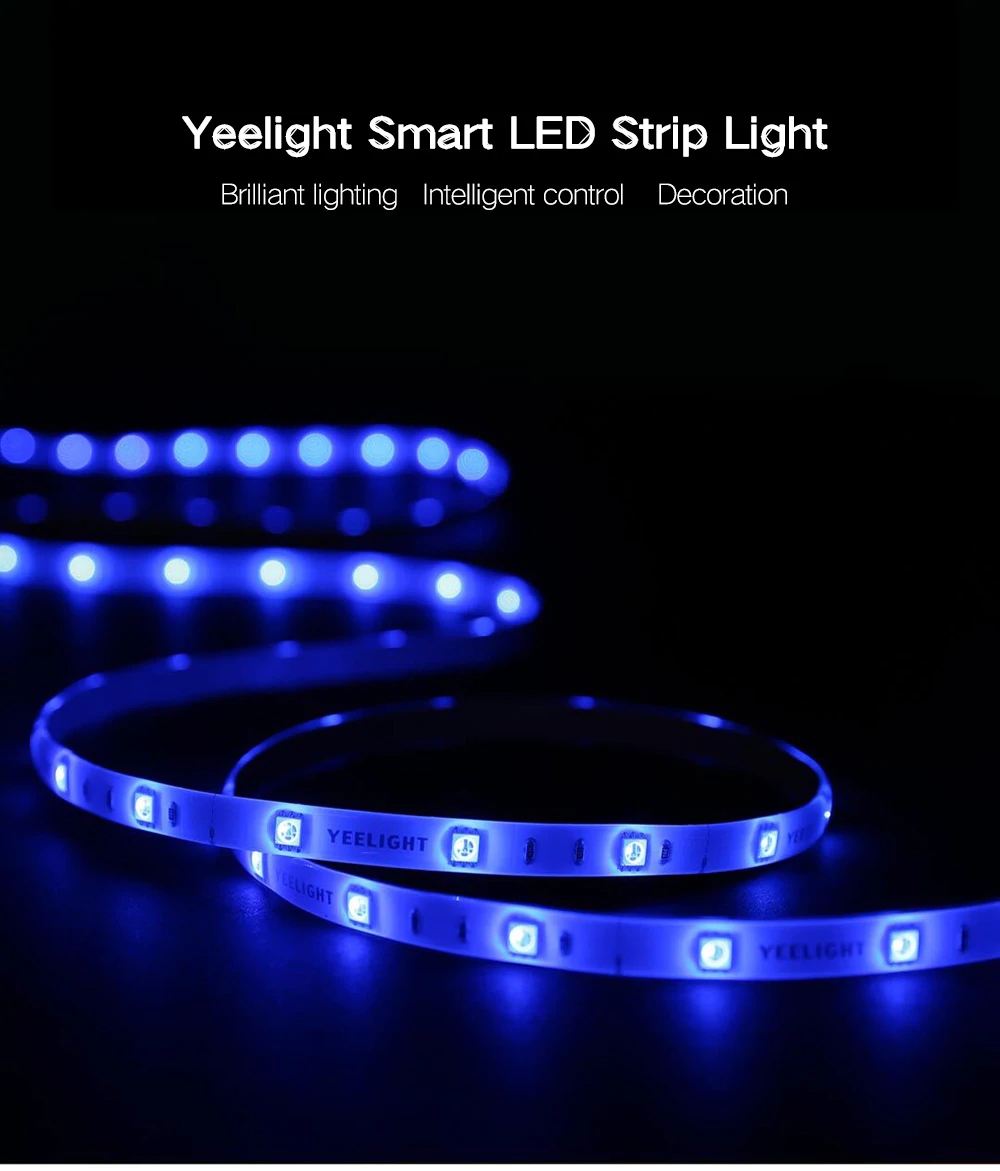 Original Xiaomi Yeelight Smart Light Strip Extension Version RGB 2M 16 Million Colors WiFi Intelligent Scenes Upgrade Version - White