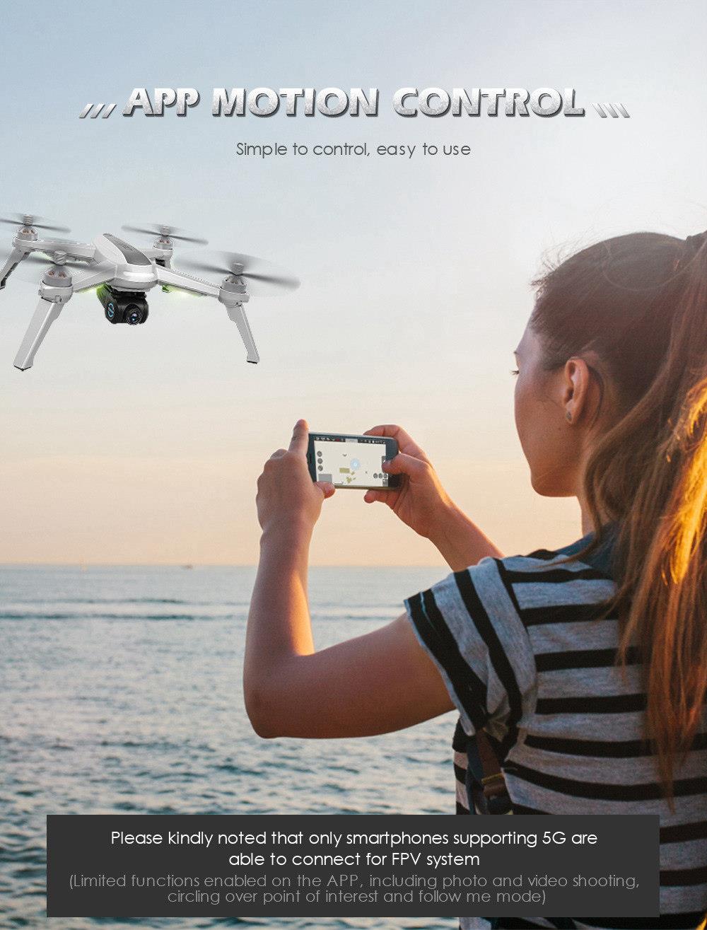 JJRC JJPRO X5 EPIK 5G WIFI 1080P FHD FPV One-Axis Gimble with GPS Follow Me Mode RC Quadcopter RTF - Two Battery