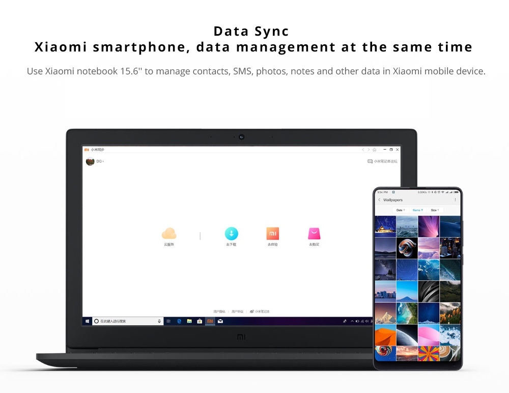 Xiaomi Mi Notebook Intel Core i5-8250U Quad-Core 15.6" FHD Screen 1920*1080 GeForce® MX110 2GB DDR5 4GB DDR4 128GB SSD 1TB HDD - Dark Grey