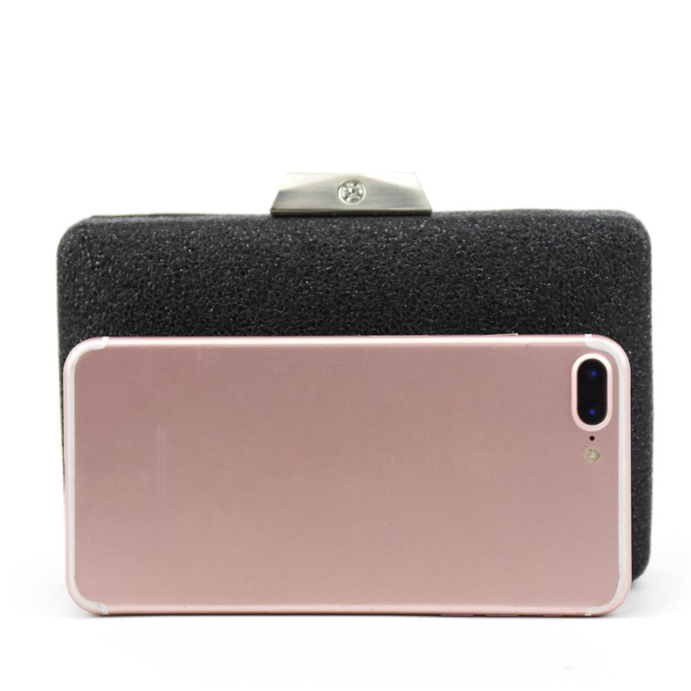 Women Handbag Party Evening Clutch Bag Wallet Purse Messenger Phone Bag HS035 - Black