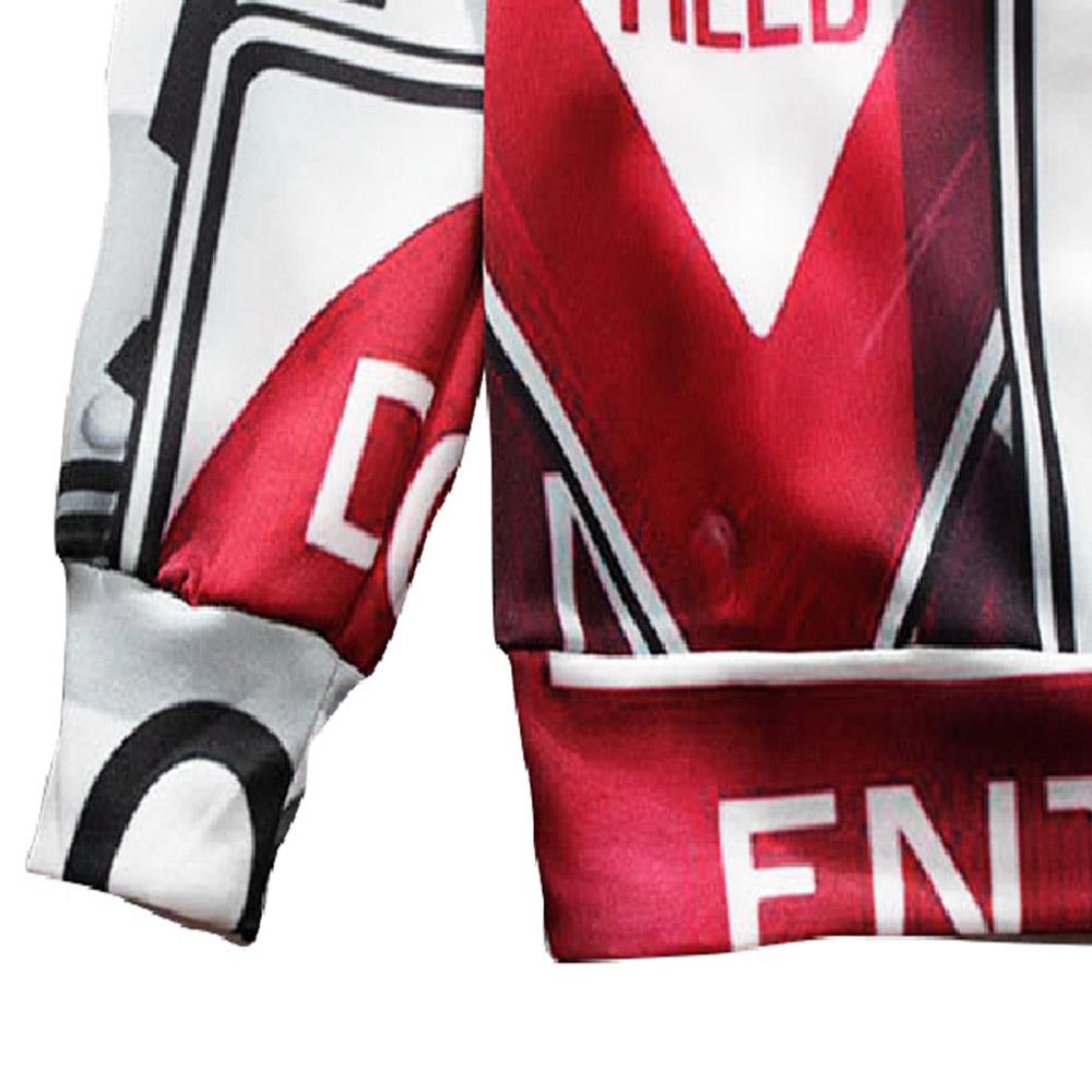 New Style Fashion Casual Loose Chemical Fiber Cotton 3D Printed Men's Hoodie Sweatshirt Size XL - Mixed Color