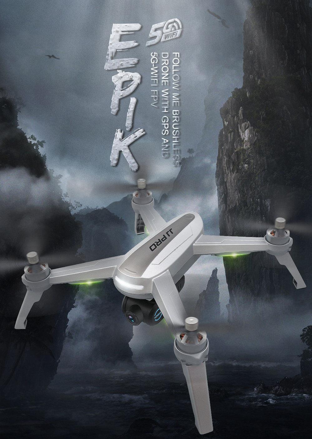 JJRC JJPRO X5 EPIK 5G WIFI 1080P FHD FPV One-Axis Gimble with GPS Follow Me Mode RC Quadcopter RTF - Two Battery