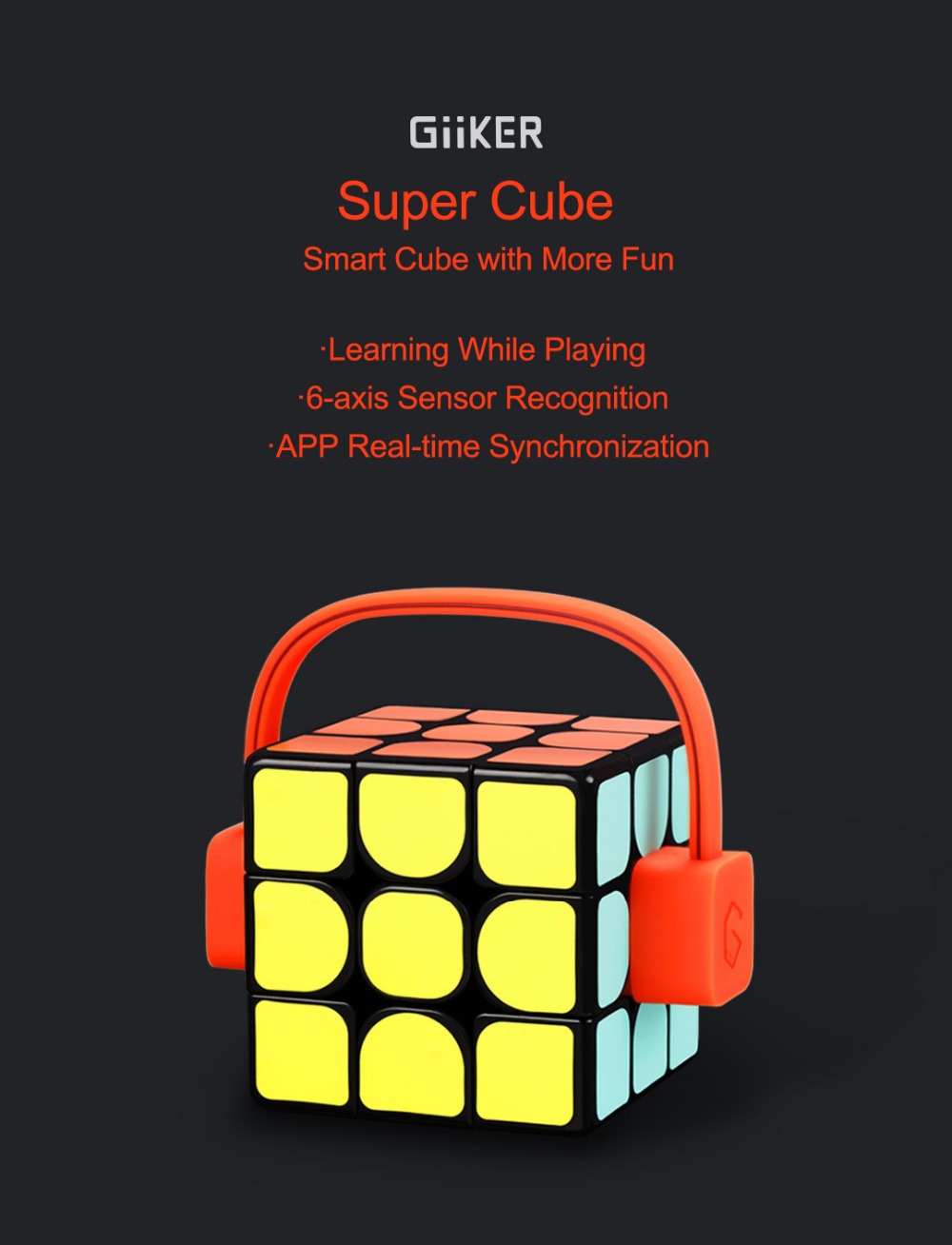 Xiaomi Mijia Giiker Super Square Magic Cube Smart App Control Puzzles Science Gift Education Toy