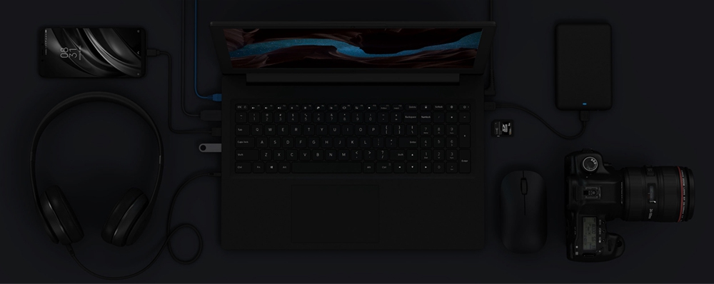 Xiaomi Mi Notebook Intel Core i5-8250U Quad-Core 15.6" FHD Screen 1920*1080 GeForce® MX110 2GB DDR5 4GB DDR4 128GB SSD 1TB HDD - Dark Grey