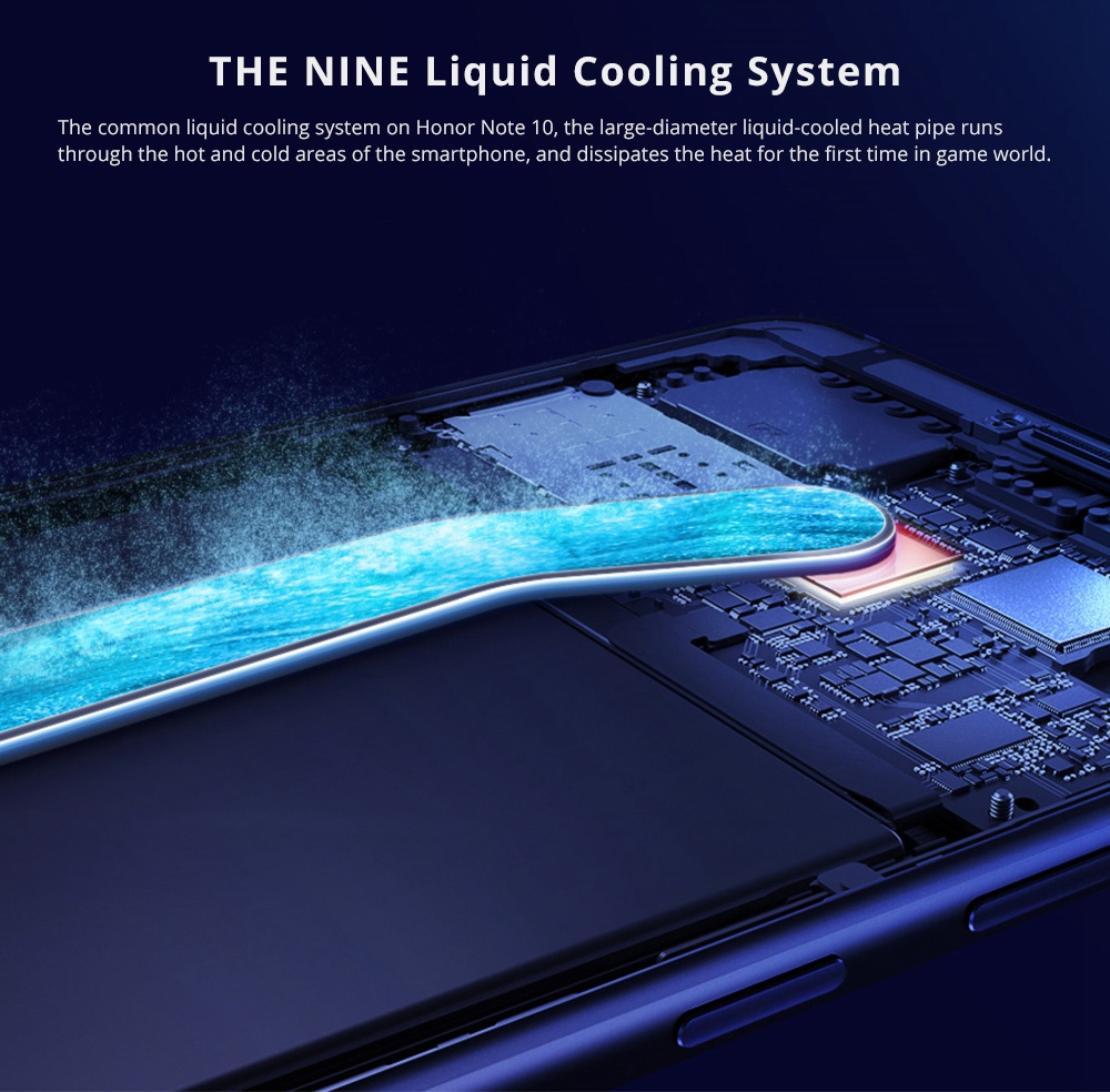 HUAWEI Honor Note 10 6.95 Inch 4G LTE Smartphone Kirin 970 6GB 64GB 24.0MP+16.0MP Dual Rear Cameras Android 8.1 Type-C Fast Charge NFC - Blue