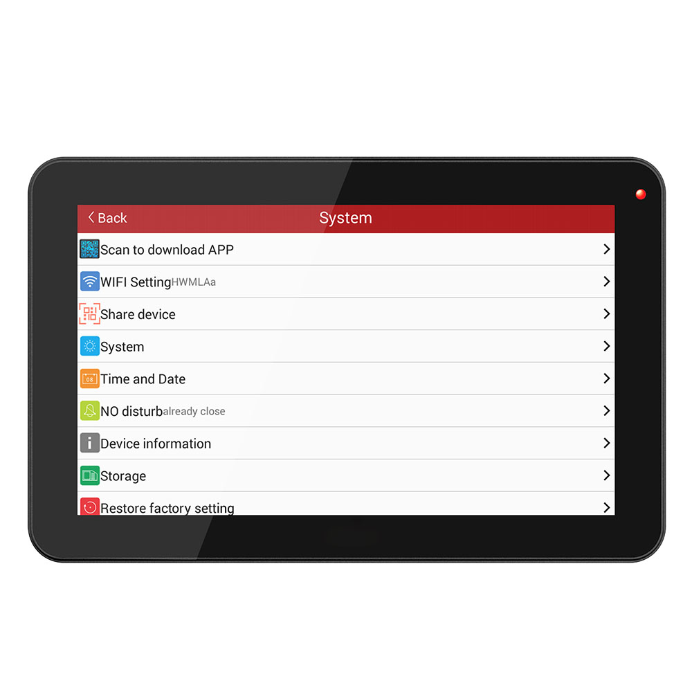 SY908MJS11 9 Inch Wireless Wifi RFID Password Video Doorbell Intercom Entry Kit Night Vision - Black US Plug