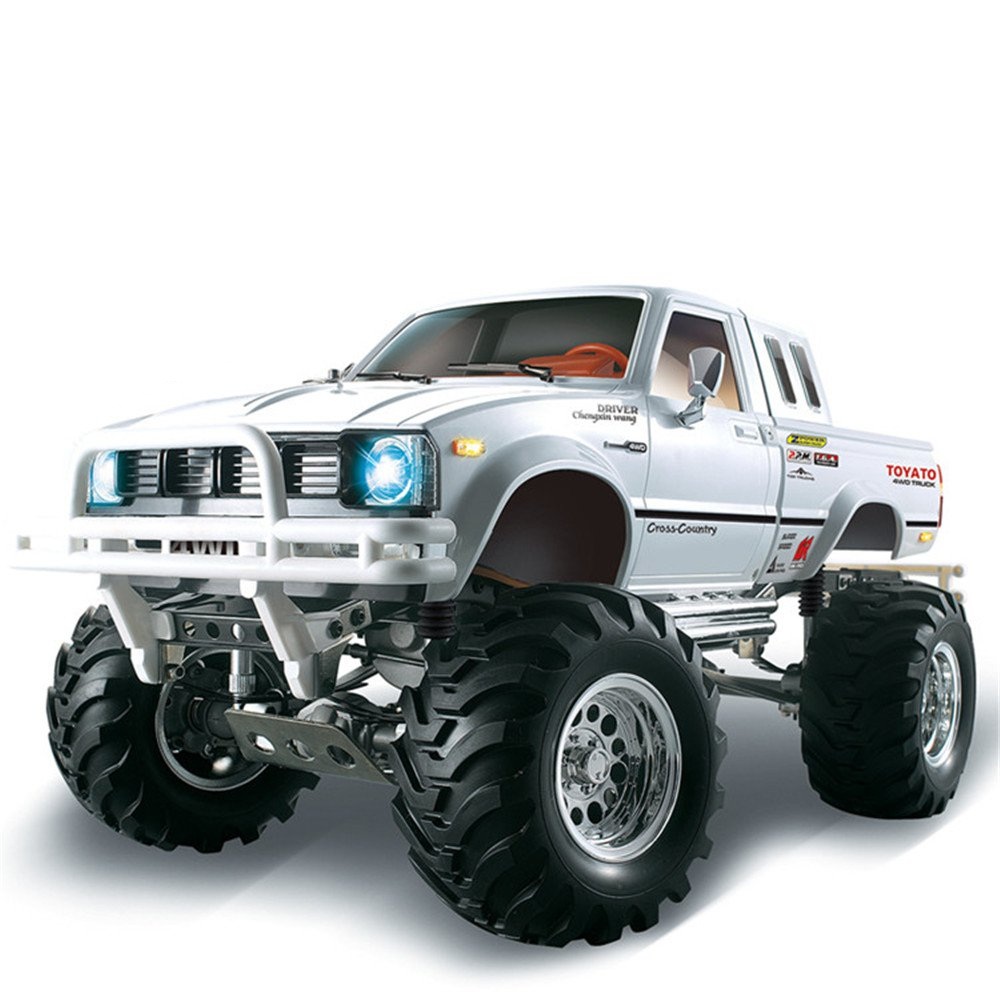 HG P407A 2.4G 1:10 4WD Brushed Off-road RC Climbing Car for TOYATO Pickup Truck Kit - Black