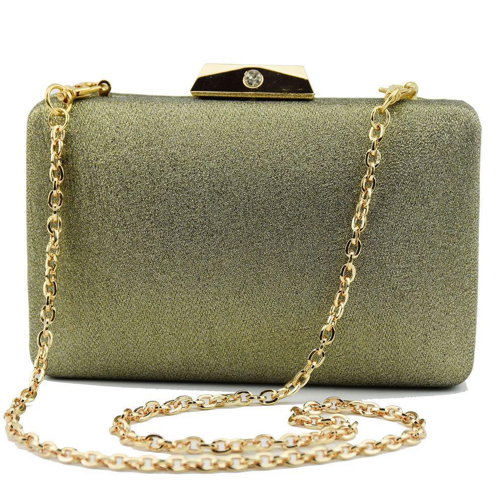 Women's Satin Clutch Bag Evening Bridal Bag Wedding Fashion Prom Handbag HS047 - Green