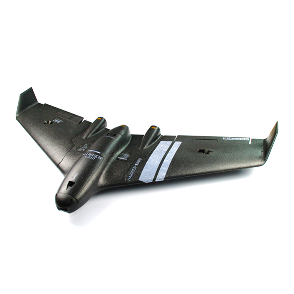 Reptile Harrier S1100 FPV Flying Wing EPP 1100mm Wingspan with Gyro RC Airplane PNP - Black