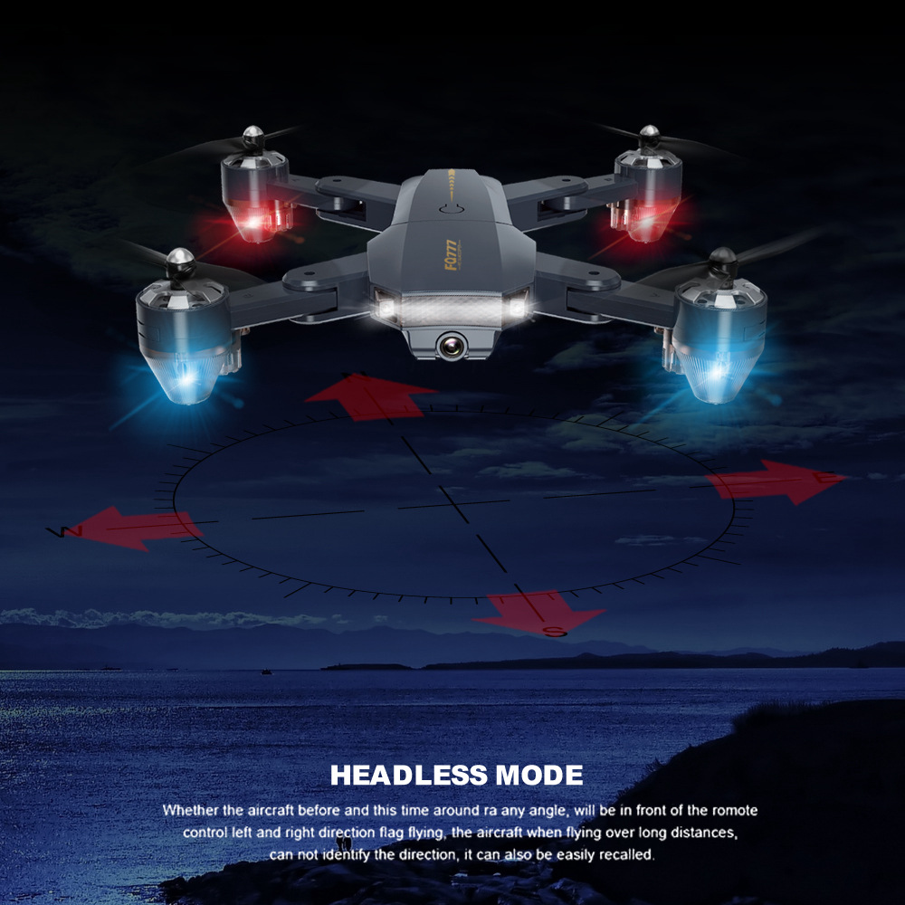 FQ777 FQ35 WiFi 720P HD FPV Foldable RC Drone with Altitude Hold Mode - RTF