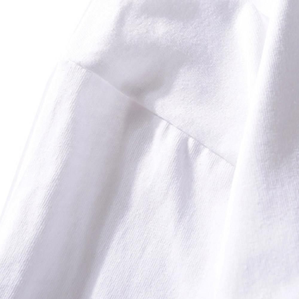 Oversize Harajuku Fashion Brand Men And Women Short-sleeved T-shirt Students Cotton Half Sleeve Size M - White