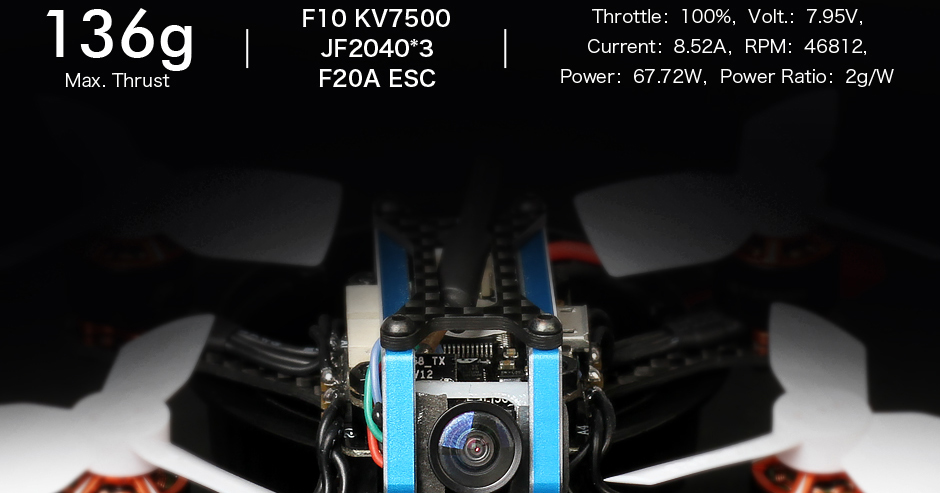 T-motor F10 7500KV 2-3S Brushless Motor for FPV Racing Drone
